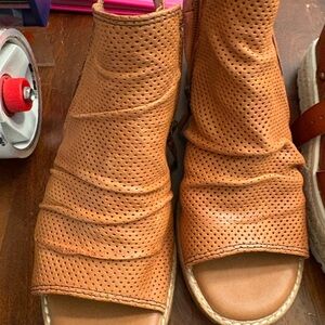 Comfortiva Tan Perforated Espadrilles